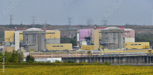 Panorama of Cernavoda nuclear plant in Constanta, Romania.