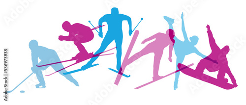 Wintersport sport graphic.
