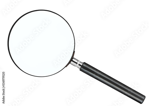 Magnifying glass isolated on a white background