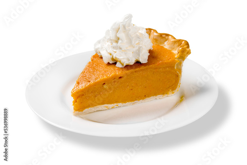 Pumpkin Pie Slice Isolated