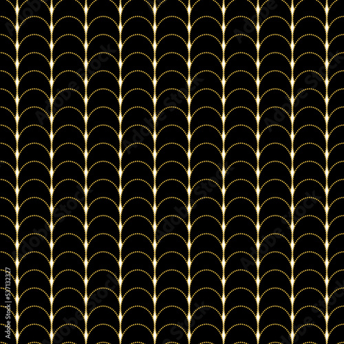 Art Deco Gold Geometric Pattern