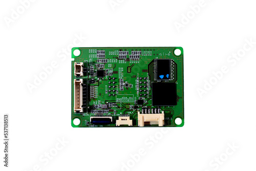 pcb board isolated on transparent white background