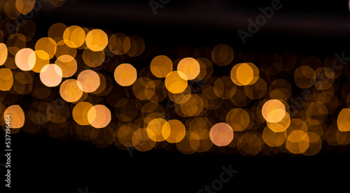 Bokeh luces amarillas