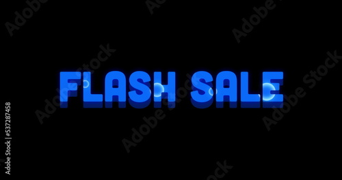 Flash Sale Advertisement with Swirling Paint Design