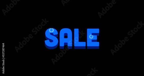 Sale Advertisement with Swirling Paint Design 4k