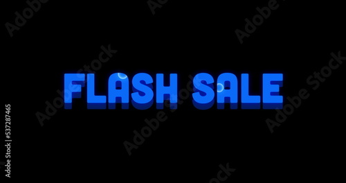 Flash Sale Advertisement with Swirling Paint Design