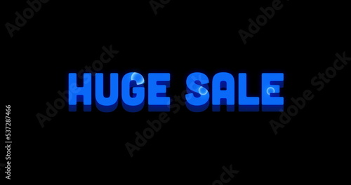 Huge Sale Advertisement with Swirling Paint Design