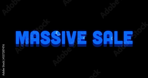Massive Sale Advertisement with Swirling Paint Design 4k