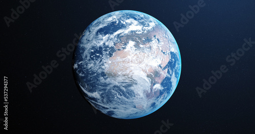 Image of satellite photo of earth visible from space