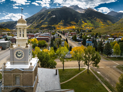 Silverton, Colorado taken during fall colors