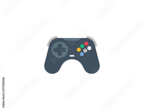 Video game controller vector isolated icon. Game controller emoji illustration. Joystick vector isolated emoticon