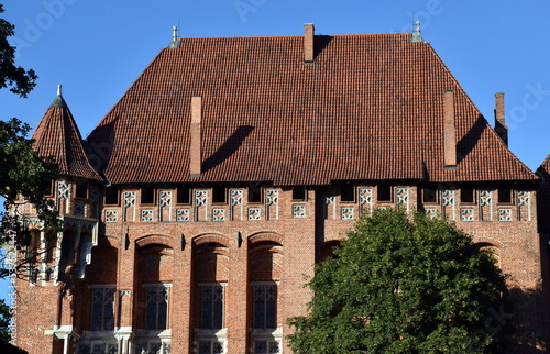 Backsteingebäude der Marienburg in Polen