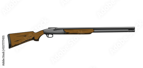 illustration of shotgun for hunting