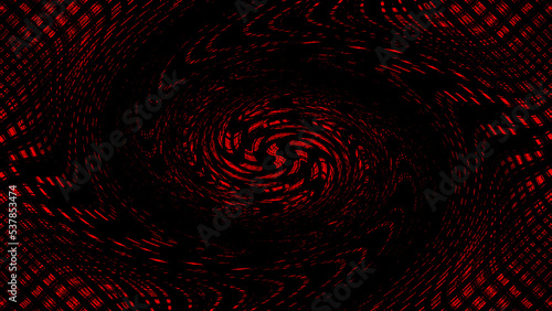 tekstura ze spiralą w czarne i czerwone wzory