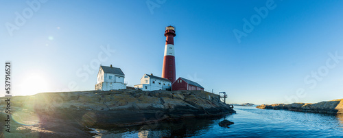Færder lighthouse on the coast of Norway