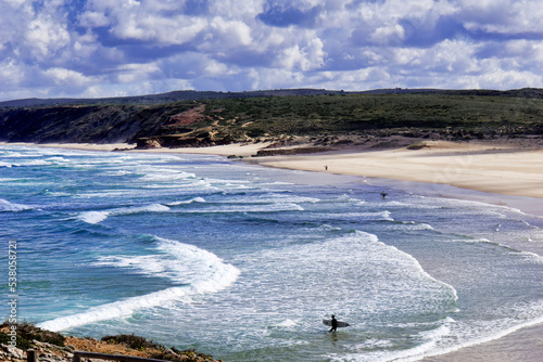 Windsufer, Surfer, Praia da Bordeira, Carraparteira, Algarve, Potugal