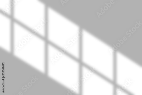 Diagonal window shadow overlay. Photorealistic transparent shadows.