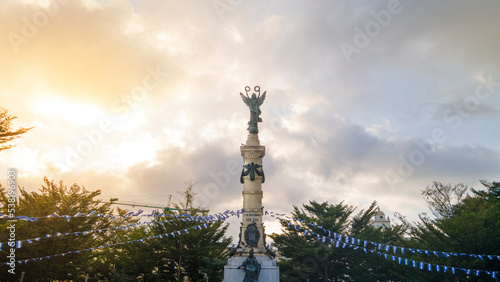 freedom monument in san salvador, independence symbol of el salvador 