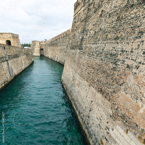 Fortification of Ceuta, Spain. The Royal Walls of Ceuta. Spanish Enclave in Africa. Ceuta Shares a Border with Morocco. Spain. Africa. 