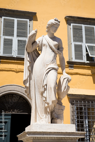 Statue in Lucca, Italy.