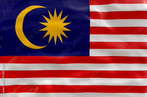 National flag of_Malaysia. Background with flag of_Malaysia