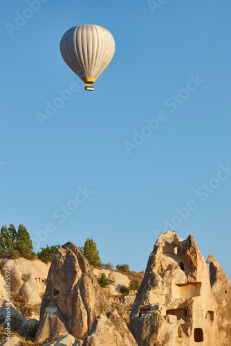 Balloon in love valley, Cappadocia. Flights in Goreme. Turkey