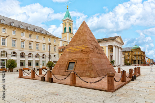 Karlsruhe pyramid on market square