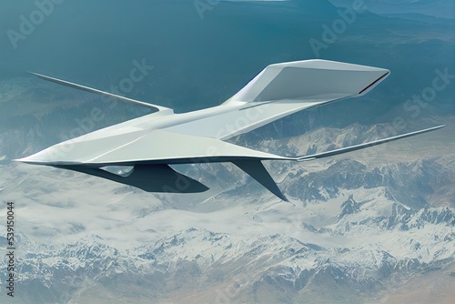 kamikaze unmanned combat drone, remotely controlled and used extensively in the Russia-Ukraine war of 2022 as a destruction weapon. 3D rendering.