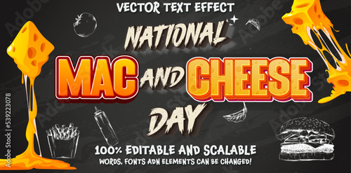 National Mac and Cheese Day vector. Macaroni and Cheese vector. Pasta with cheese icon. Piece of cheese vector. American delicacy food vector. Mac and Cheese Day Poster, July 14. Important day 