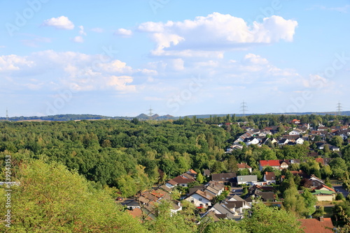 View to the Saarland from the Saarpolygon in Saarlouis