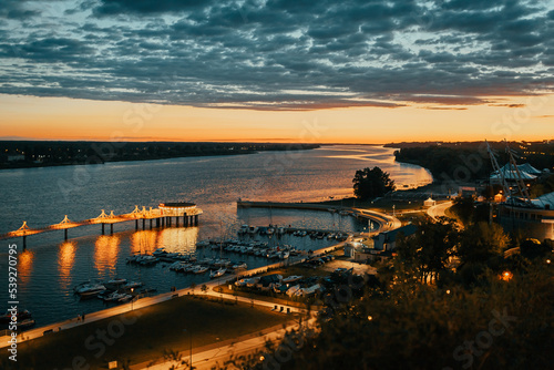 Widok na molo w Płocku