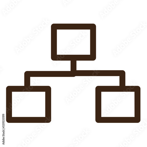 network organigram overview sitemap structure icon