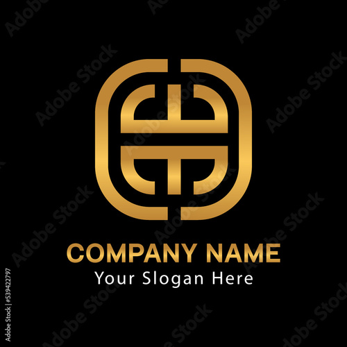 Luxury Gold WM company logo vector