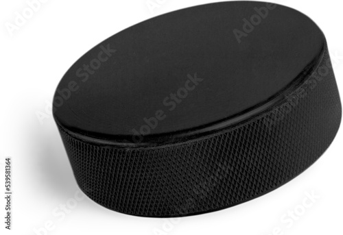 Hockey Puck on white