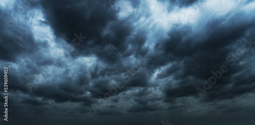 Dark clouds before a thunder-storm