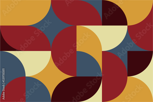 Abstract geometric pattern with simple shapes and beautiful color palette. best use in web design, background, poster