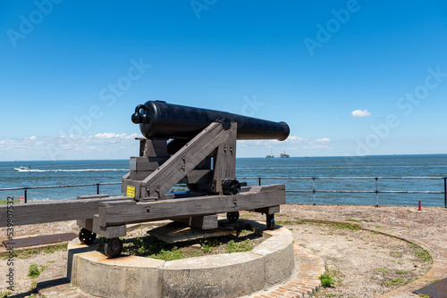 Cannon Historic Fort Gaines at Dauphin Island in Alabama