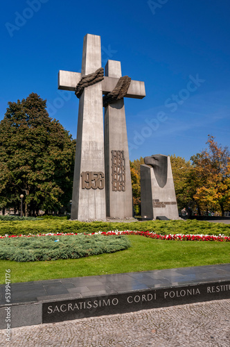 Monument to the victims of June 1956. Poznan, Greater Poland Voivodeship, Poland.