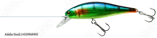 Attractive fishing lure isolated