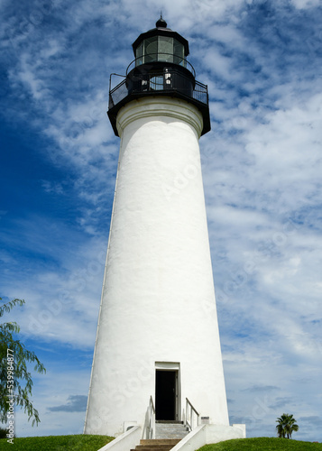 lighthouse on the coast, Port Isabel, Texas