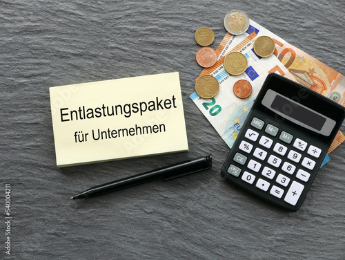 Entlastungspaket für Unternehmen.