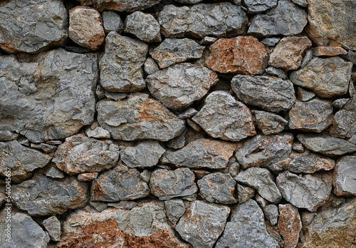 Fondo con detalle y textura de pared de roca con estilo rustico y diferentes tonos marrones