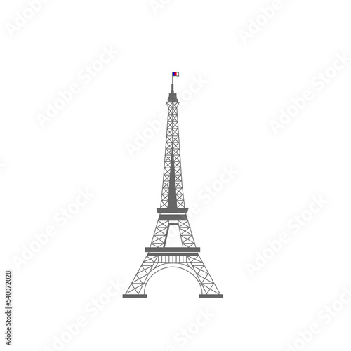 eiffel tower isolated