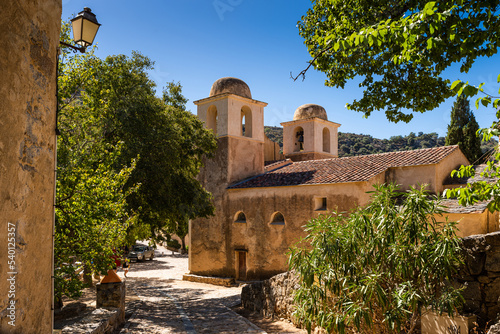 Church of Pigna village, Corsica, France