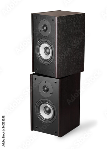 Speakers stereo music sound audio hi-fi isolated