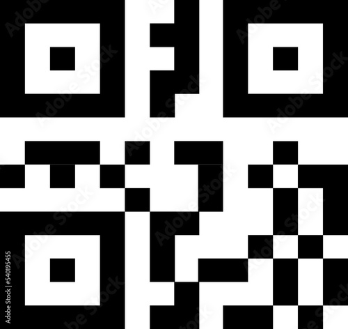 Capture qr code on mobile phone. Hand holding phone with Qr code.