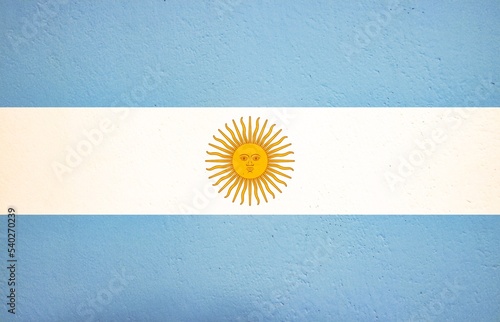 argentina flag on the wall as a background