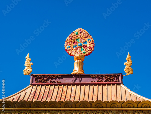 Buddhist architecture at Monastery entrance