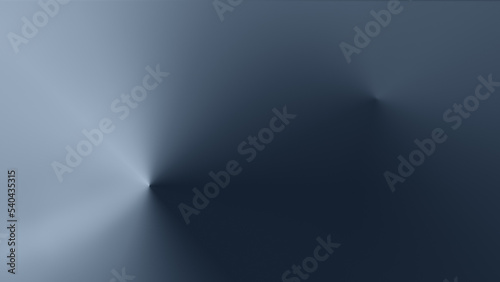 Abstract light and dark gray colored background with color gradient, metallic hue. Modern background with a cone-shape radial gradient in 4k resolution. Copy space.