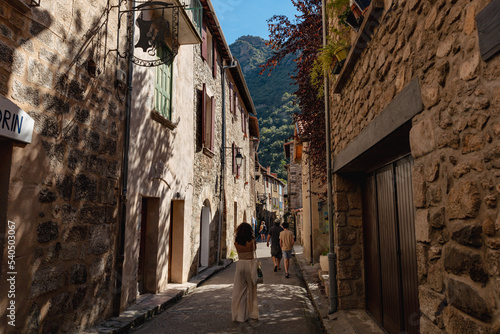 Town of Villefranche de Conflent in South of France